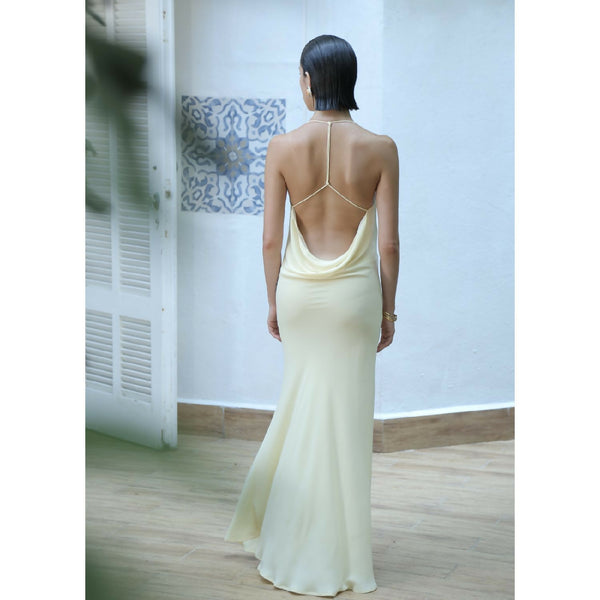 Canary Maxi Dress in Butter Yellow