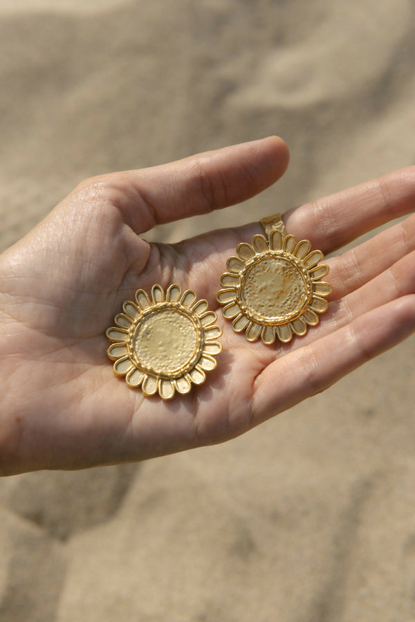 Sun Flower Earrings